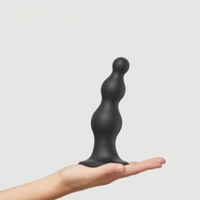 Фаллоимитатор Strap-On-Me Dildo Plug Beads, черный, L 0