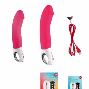 Вибратор для точки G Fun Factory BIG BOSS, розовый, очень мощный, 23,5 см 5