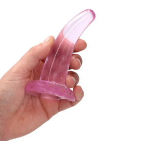 Фаллоимитатор «Realrock Crystal Clear Dildo 5», розовый 0