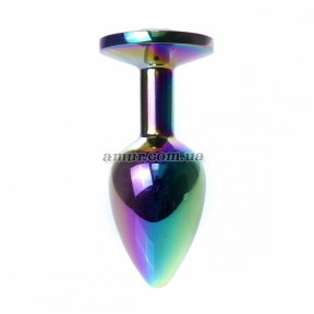 Анальна пробка «Jewellery Multicolour», з кольоровим каменем 3