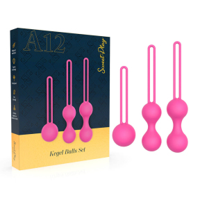 Вагинальные шарики Erospace Sweet Play Kegel Balls Set A12, розовые 6