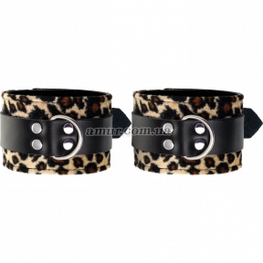 Наручники с леопардовым принтом «Wrist cuffs Anonymo 0102» 5