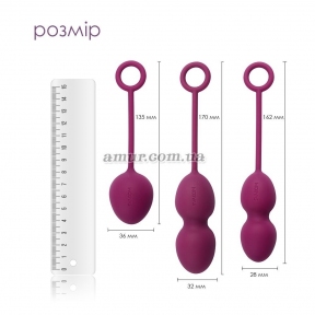 Набір вагінальних кульок зі зміщеним центром ваги Svakom Nova Violet 1
