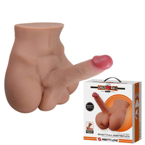 Мастурбатор-попка с фаллоимитатором Crazy Bull Rhyne, телесный, 2,4 кг 7