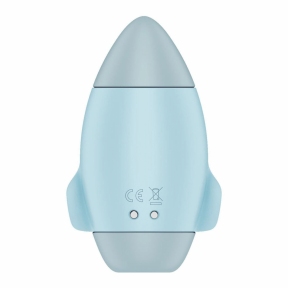 Вакуумный стимулятор с вибрацией Satisfyer Mission Control Blue, 2 независимых мотора 4