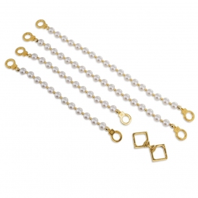 Перлинні наручники та ножні кайданки LOCKINK Pearl Handcuffs & Anklecuffs 5