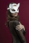 Маска кошечки Feral Feelings - Catwoman Mask, натуральная кожа, белая 0