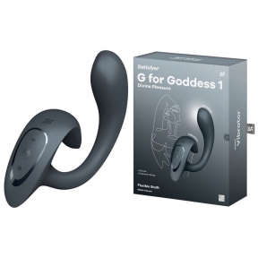 Вагінально-кліторальний вібратор Satisfyer G for Goddess 1, сірий, 2 мотори 6