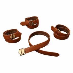 Набір для зв'язування LOCKINK Hogtie Set, коричневий 3