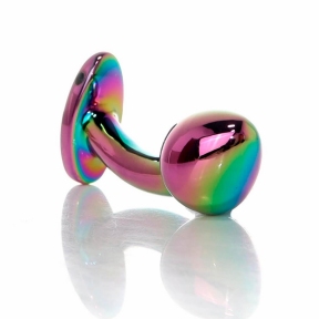 Изогнутая, анальная пробка «Jewellery Multicolour Curved Plug», S 3