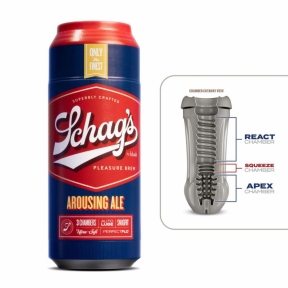 Мастурбатор – банка пива Blush Schag's Arousing Ale Masturbator – Frosted, самозмащувальний вакуум 0