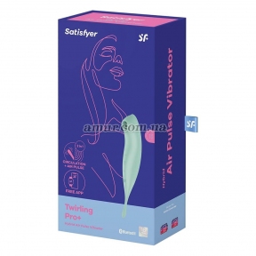 Смарт-вибратор для клитора с вакуумной стимуляцией Satisfyer Twirling Pro+ Mint 5