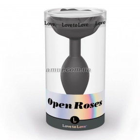 Силіконова анальна пробка Love To Love Open Roses, L 4