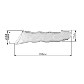 Насадка на член Pretty Love Extension Clear, +7.5 см, 3 вставки для удлинения 5