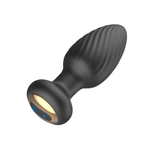 Анальна пробка з ротацією «Funejoy», чорна, 7 режимів вібрації та ротації 2