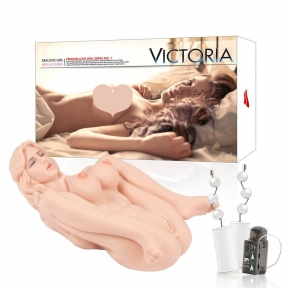 Мастурбатор кукла Kokos Victoria 2WayPlus с вибрацией и массажем 7