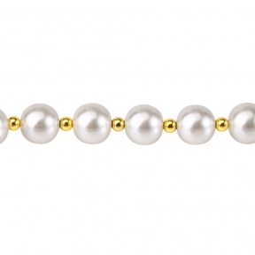 Перлинний нашийник з повідцем і наручниками LOCKINK Pearl Bondage & Restraint Set 4