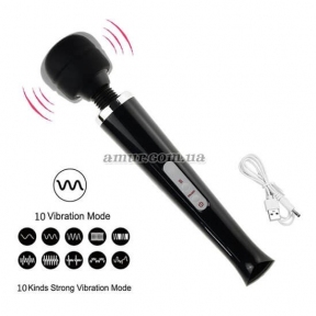 Вибратор-микрофон «Magic Massager Wand» черный, 10 функций 4