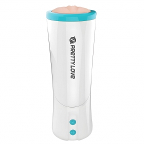 Автоматический мастурбатор «Pretty Love Aby» в тубе с возвратно-поступательными движениями и звуком 0