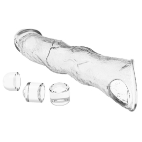 Насадка на член Pretty Love Extension Clear, +7.5 см, 3 вставки для удлинения 3