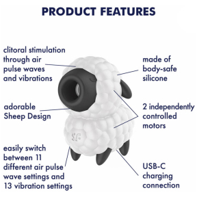 Вакуумный клиторальный стимулятор Satisfyer Dreamy Sheep 2