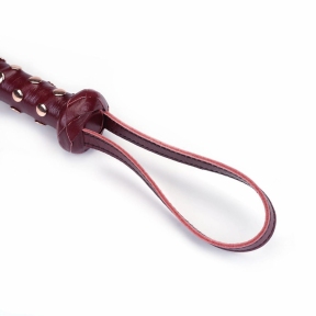 Флогер Liebe Seele Wine Red Studded Flogger, натуральна шкіра 0
