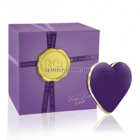 Вибратор-сердечко Rianne S: Heart Vibe Purple, 10 режимов, подарочная упаковка 0