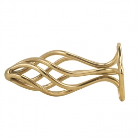 Анальна пробка LOCKINK SEVANDA Hollow Spiral Golden Metal Anal Plug - M size 3