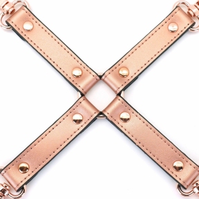 Хрестовина для фіксації Liebe Seele Rose Gold Memory Hog Tie, натуральна шкіра, рожеве золото 2