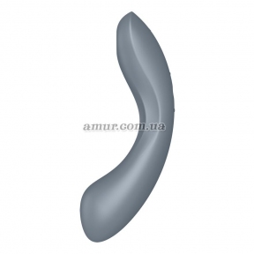 Вакуумный стимулятор с вибрацией Satisfyer Curvy Trinity 1 Bluegrey, игрушка 3в1 0