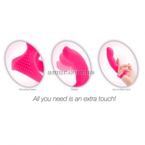 Насадка на палец Simple&True Extra Touch Finger Dong, розовая 3
