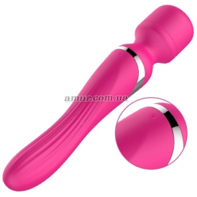Вибратор-микрофон «Foxshow Dual Massager Pulsator», розовый, 7+7 функций 4