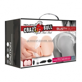 Мастурбатор с вибрацией «Realistic Crazy Bull Vagina and Ass Vibrating» 9