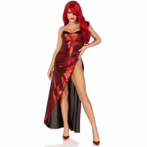 Еротична сукня Leg Avenue Shimmer bodysuit with skirt 2