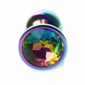 Анальна пробка «Jewellery Multicolour», з кольоровим каменем 0