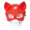 Преміум маска кішечки LoveCraft, натуральна шкіра, червона 3