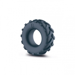 Ерекційне кільце-шина Boners Tire Cock Ring, сіре, внутрішній діаметр 2,5 см