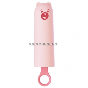 Вибратор CuteVibe Teddy Pink, реалистичный вибратор под видом мороженого