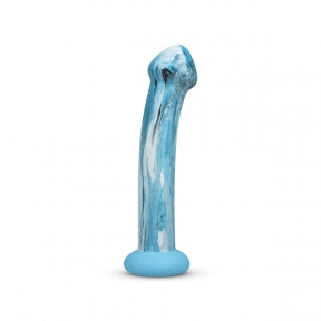 Скляний дилдо Gildo Ocean Ripple, об'ємна головка, ідеально для точки G