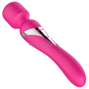 Вібратор-мікрофон «Foxshow Dual Massager Pulsator», рожевий, 7+7 функцій