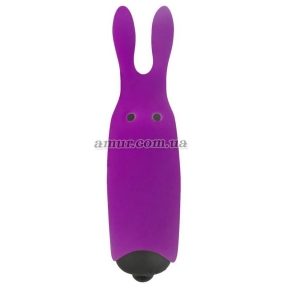 Вибропуля Adrien Lastic Pocket Vibe Rabbit, фиолетовая, со стимулирующими ушками