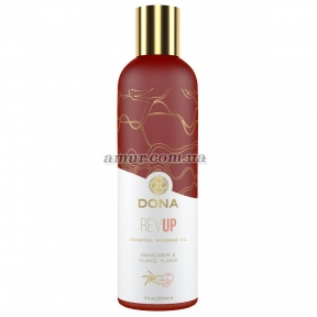Натуральна масажна олія DONA Rev Up - Mandarin & Ylang YIang, 120 мл