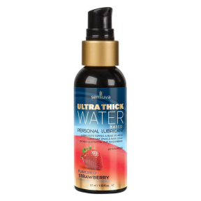 Густа смазка Sensuva UltraThick Water-Based, з ароматом полуниці, 57 мл