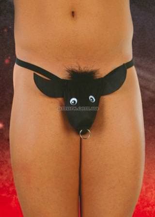 Мужские стринги в виде бычка