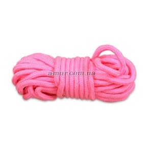 Веревка для бондажа «Fetish Bondage Rope» розовая, 10 м