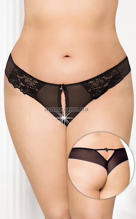 Трусики «G-String 2435 - Plus Size» черные