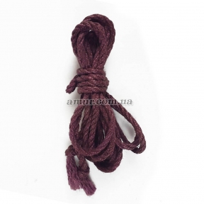 Джутова мотузка BDSM 8 метрів, 6 мм, колір лаванда.