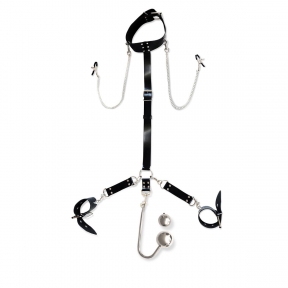 Бондажний набір із металевим анальним гаком Art of Sex Beatrice Bondage set with anal hook № 4