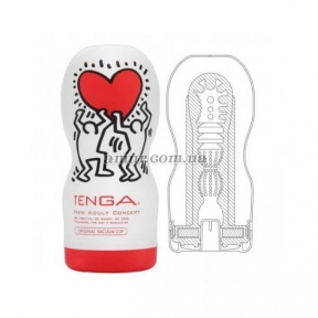Мастурбатор - Tenga Keith Haring Deep Throat Cup, з вакуумною стимуляцією