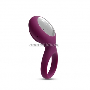 Эрекционное кольцо с вибрацией Svakom Tyler, фиолетовое